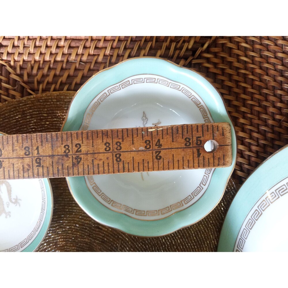 Vintage Dragon Plates, 5-piece Jyoto Japan Setting, Ceramic (1 setting, 7 avail) - Picture 10 of 16